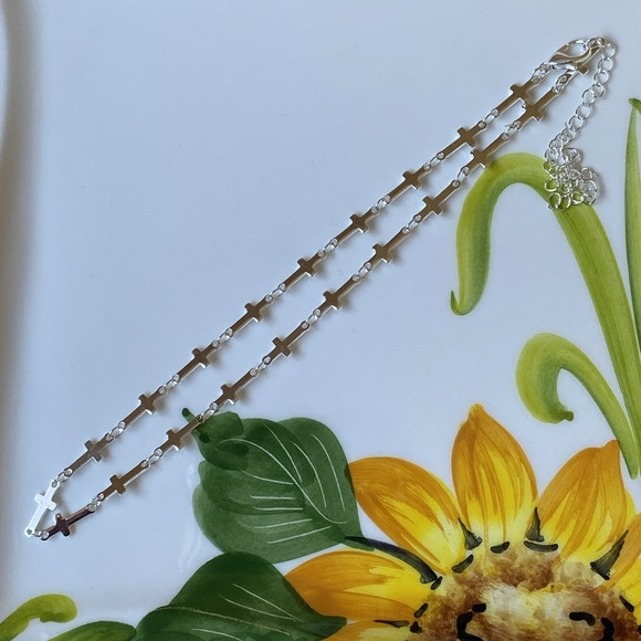Sideways Cross Necklace - Picture 4 of 8